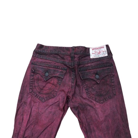 Brand New True Religion Jeans Size 32 STRAIGHT BIG T Red - Picture 2 of 11